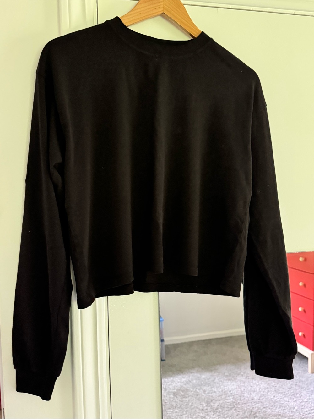Jungmaven black cropped hemp Long-Sleeve shirt